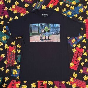 DreamWorks Shrek & Donkey Surprised Frame Graphic Tee Shirt / Size M